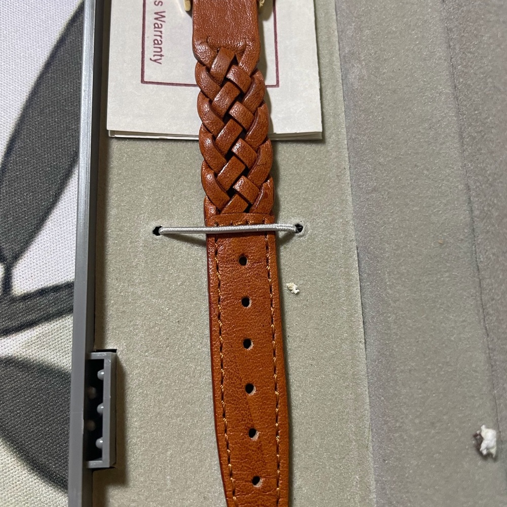 Pedre Dual Time Women’s Watch Braided Leather Strap New - Picture 6 of 10